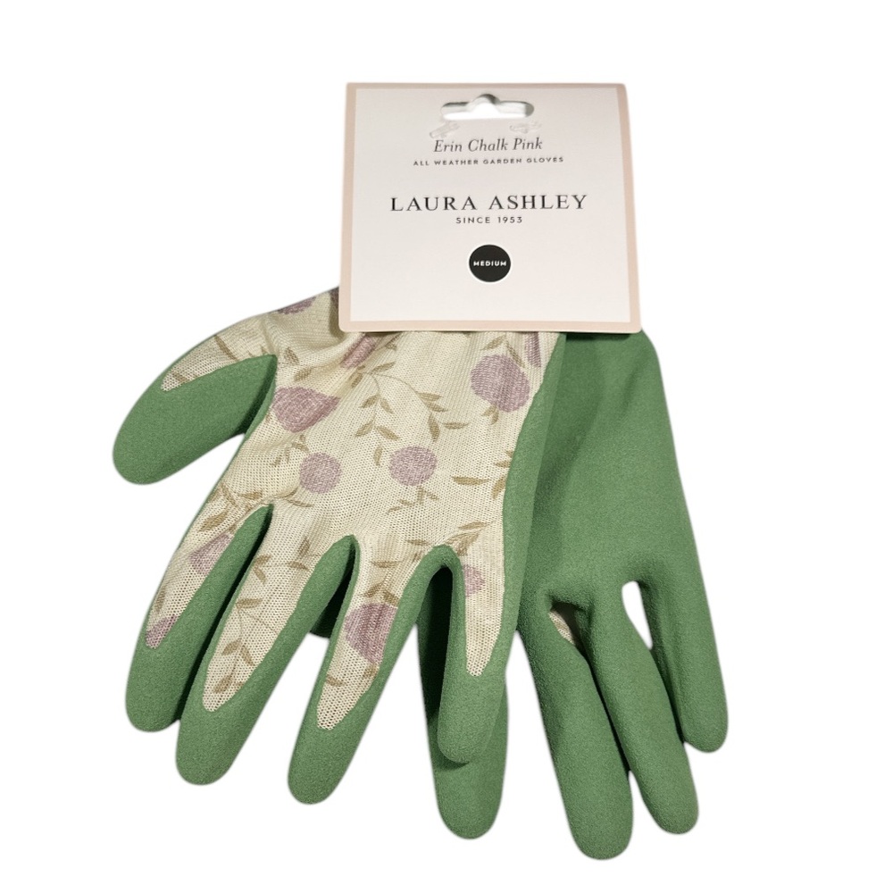 NEW Laura Ashley ERIN CHALK PINK All Weather Garden Gloves